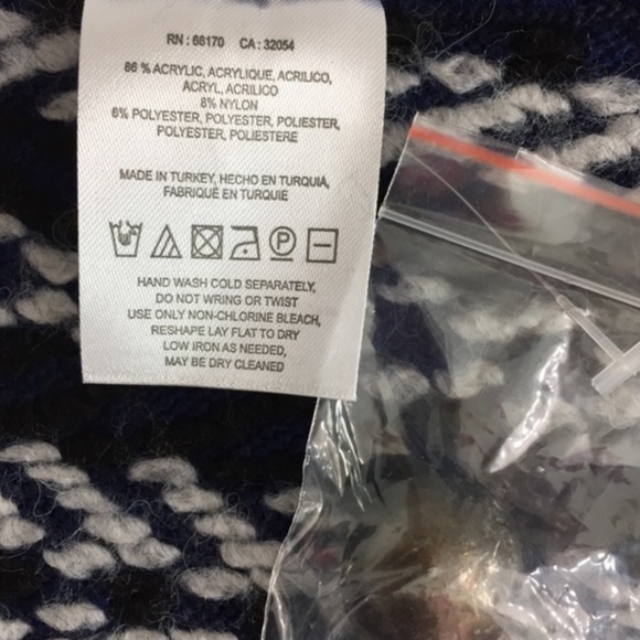 🆕 Anthropologie Sleeping On Snow Blue Poncho Coat - Picture 8 of 8